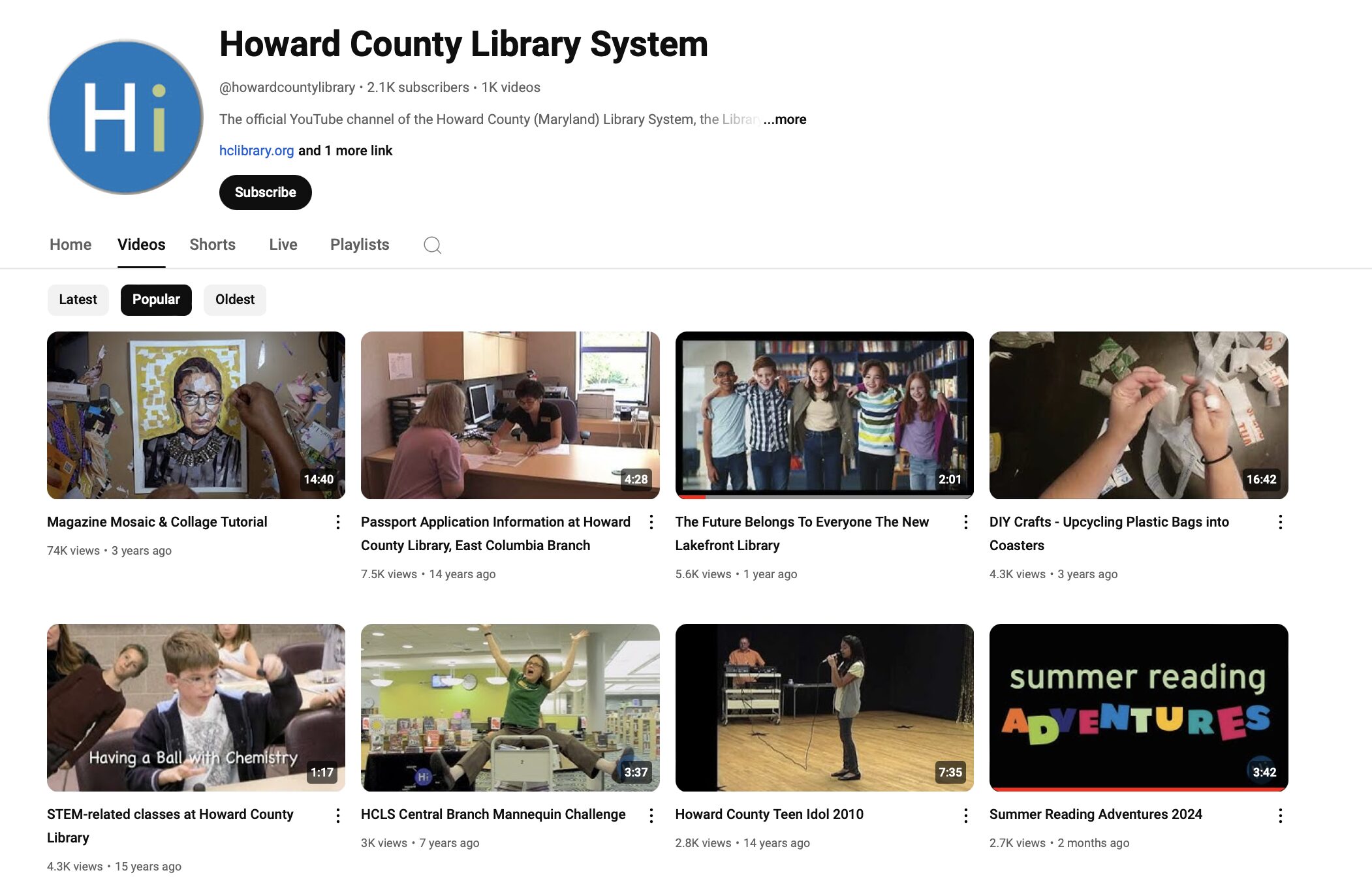 Youtube Thumbnails for free on Demand learning class through the Library.